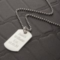HBMN04Mens Sterling Silver Dog Tag Necklace