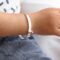 silver star baby bracelet bangle