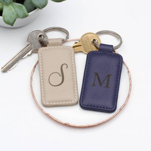 Personalised Leather Key fob