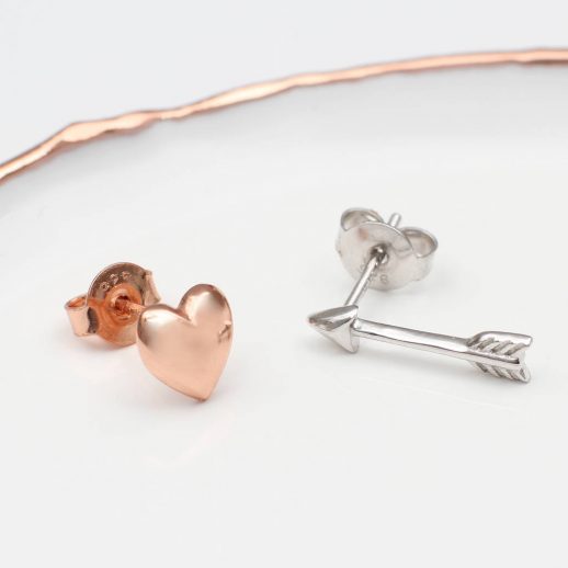 Rose Gold Love Knot Mobius Drop Earrings 14kt Rose Gold Anniversary Earrings Infinite Love Chainmaille Earrings