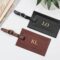 Men's personalised luggage tags