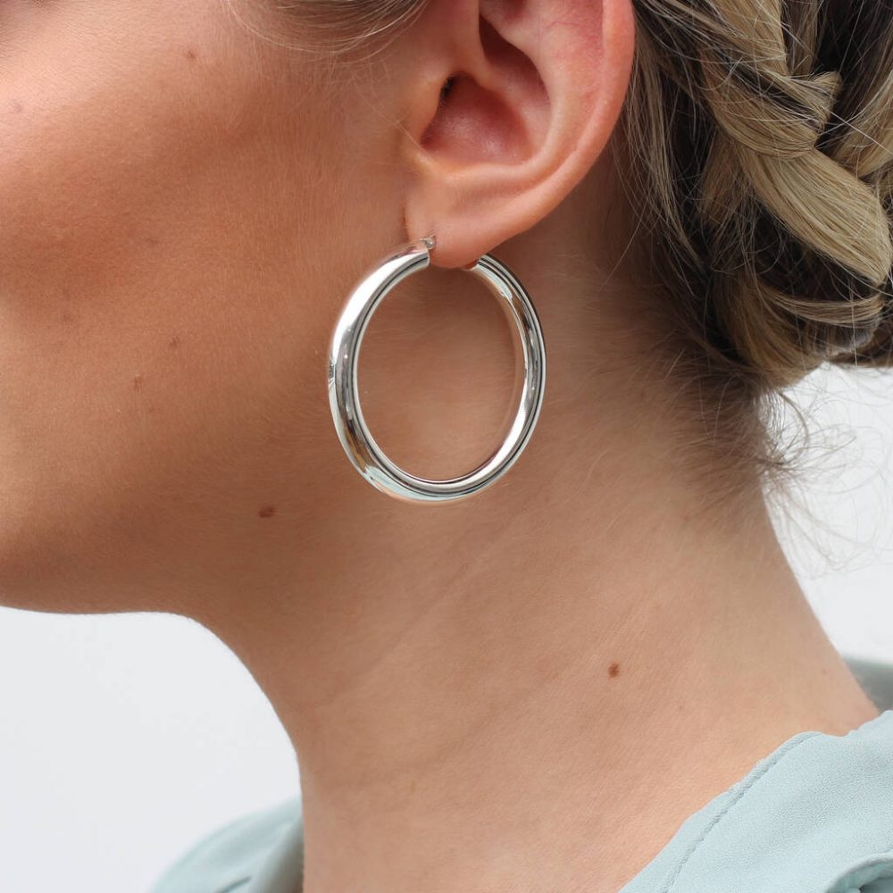 Sterling Silver Hoop Earrings 