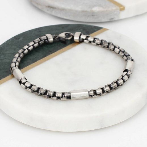 original_men-s-sterling-silver-hexagon-bead-bracelet