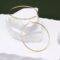 9ct gold thin hoops
