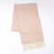 soft pink cashmere blend winter scarf
