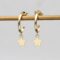9ct gold star charm hoop earrings