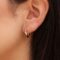 mini twisted hoop earrings